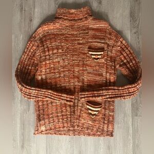 70s Vintage Turtleneck Sweater Directions 80